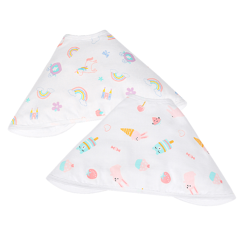 Baby Burp Cloths 2-Piece Set- Sweetheart