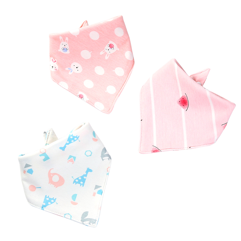 Dry bibs 3-Piece- Pink Bunny