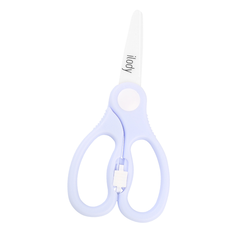 Ceramic Baby Food Scissors- Cozy Purple