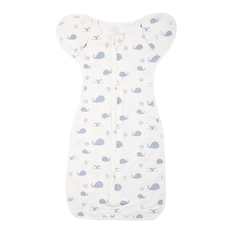 Swaddle Arms Up- Blue Whale